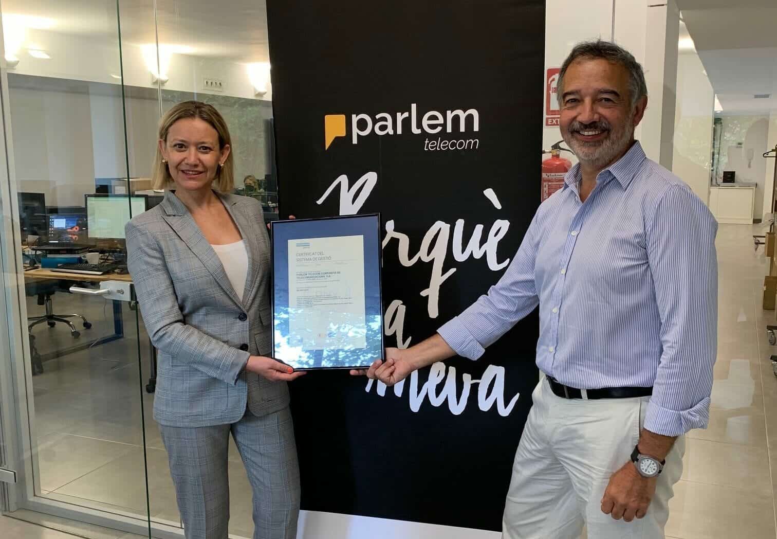Certificació ISO 9001 Parlem